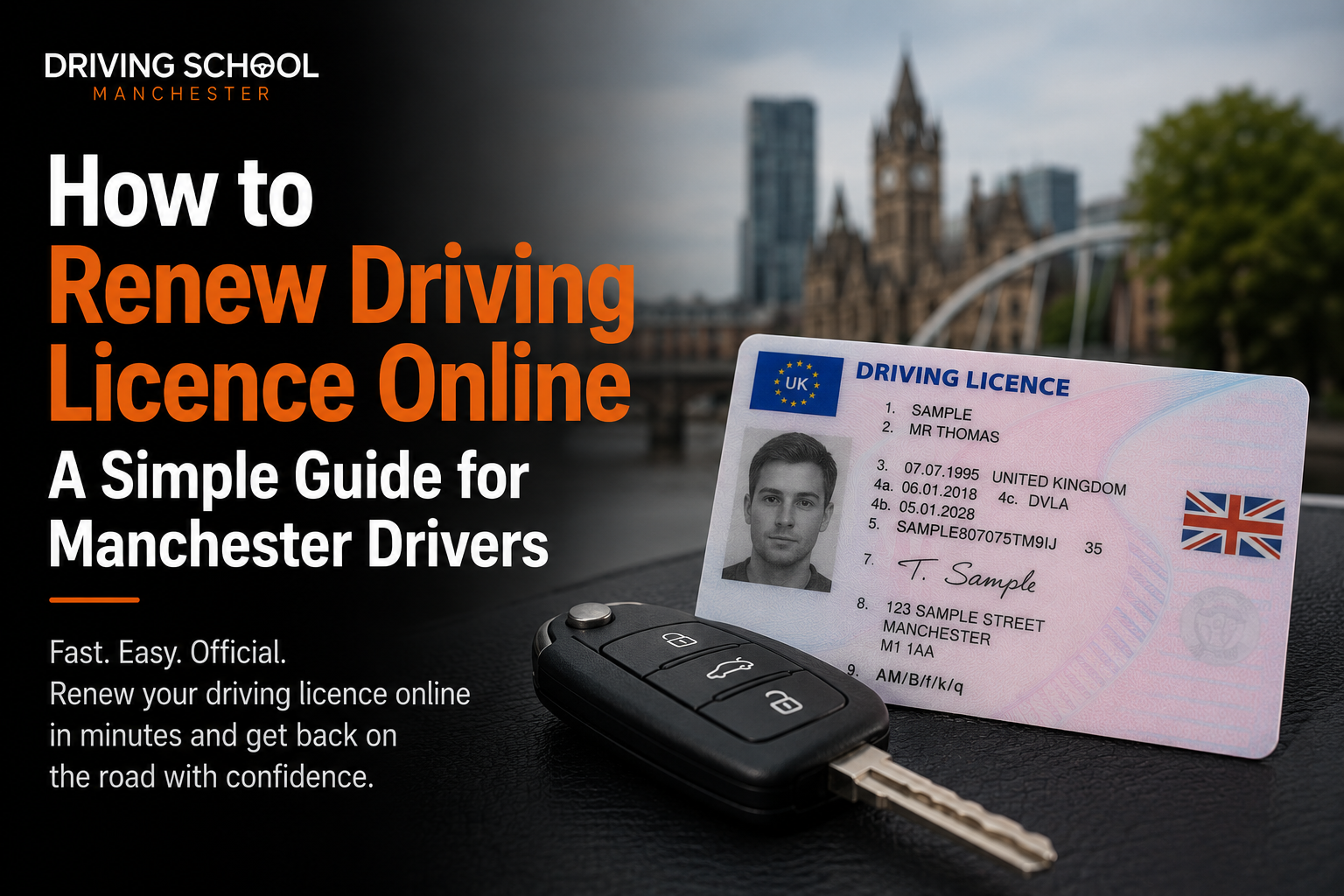 renew driving licence online